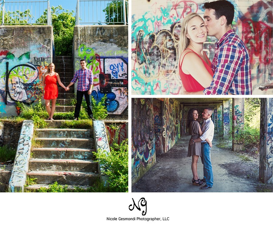 graffiti engagement photos