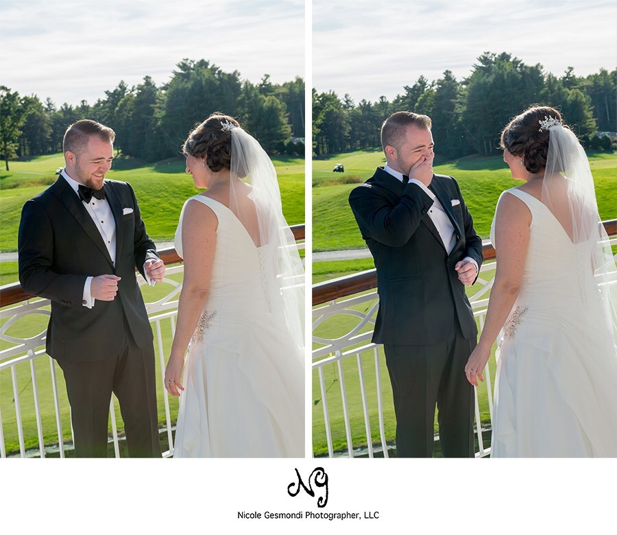 wedding first look photos