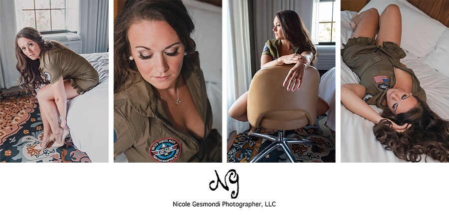 Black and White Rhode Island boudoir photos