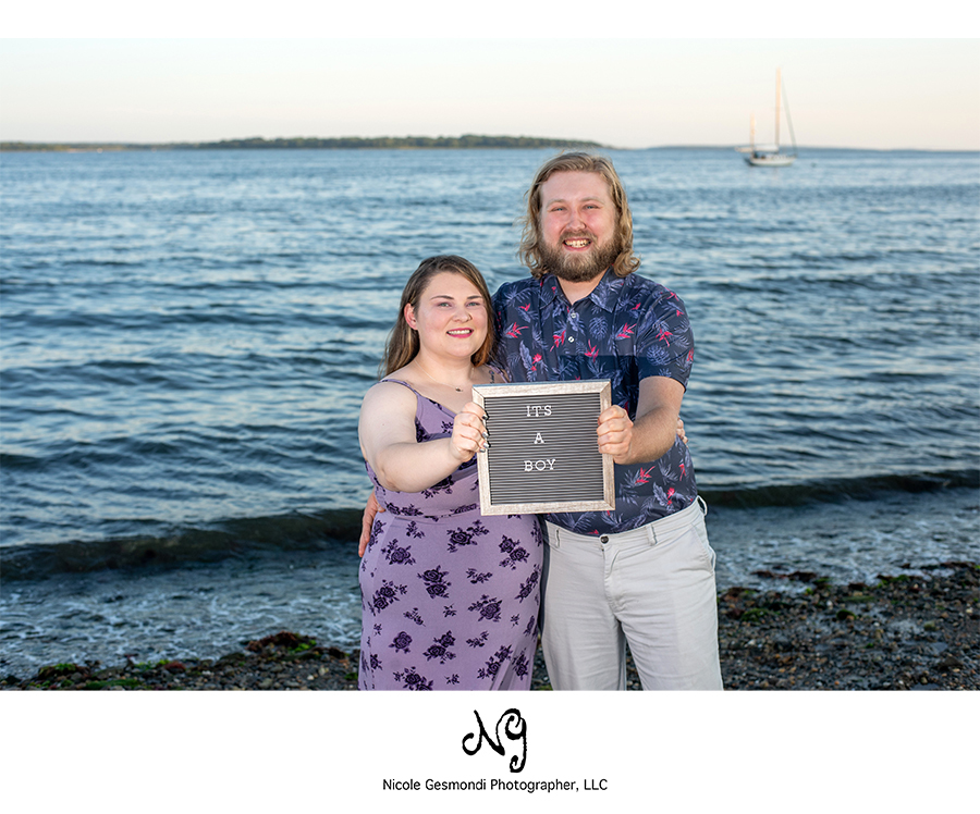 its a boy gender reveal photoshoot