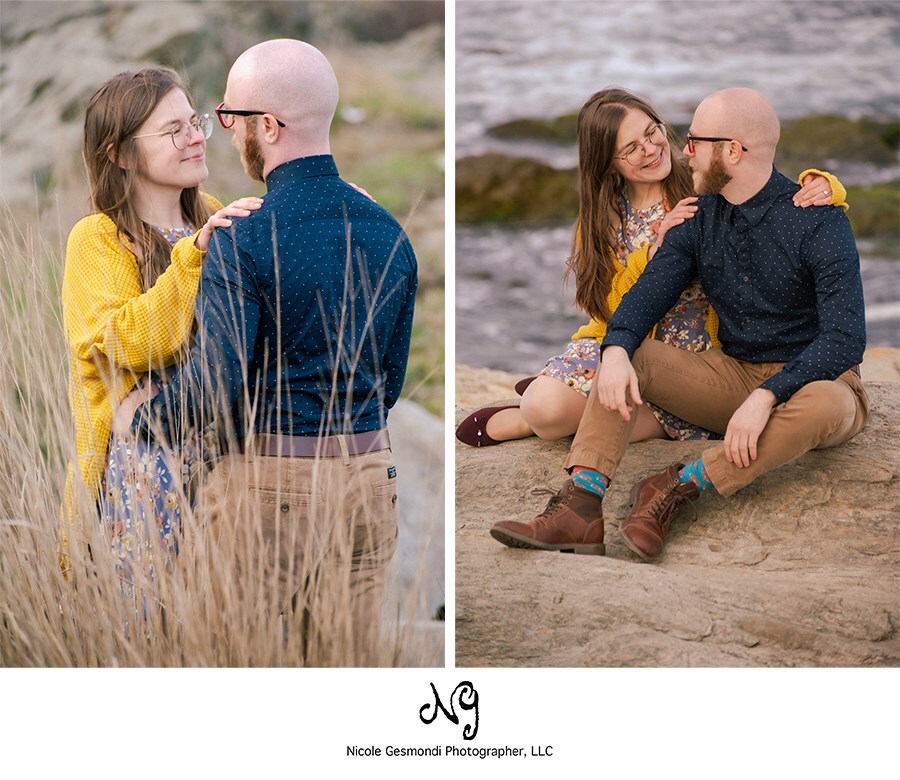 Engagement Photos along the Rhode Island Coastline