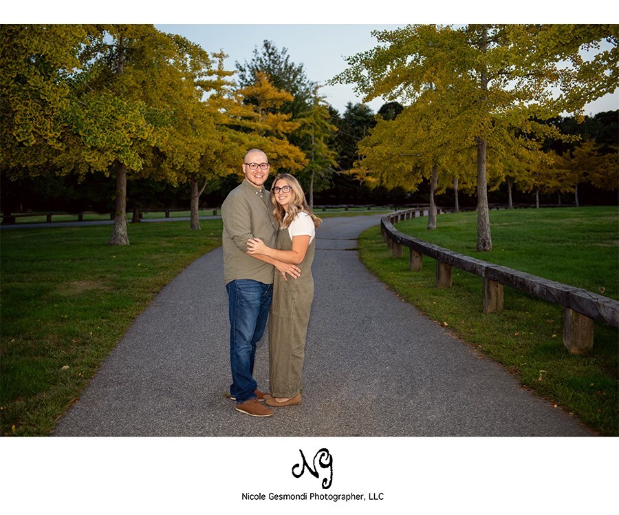 engagement photos taken at Colt State Park in Bristol RI