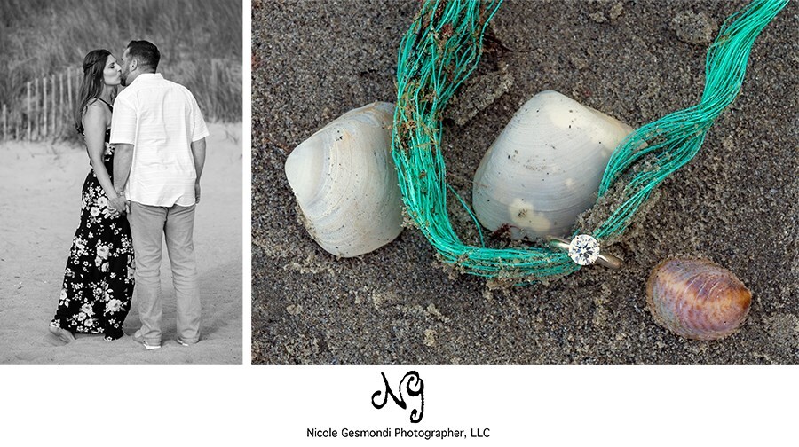 engagement photos by Salty Brine Beach in Rhode Island
