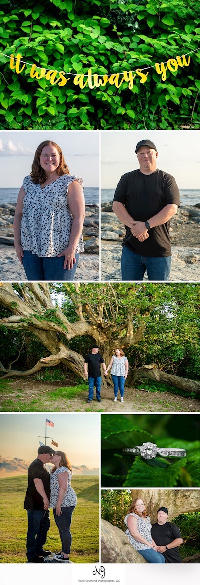 Newport Engagement Photos | Kevin + Erin | Brenton Point