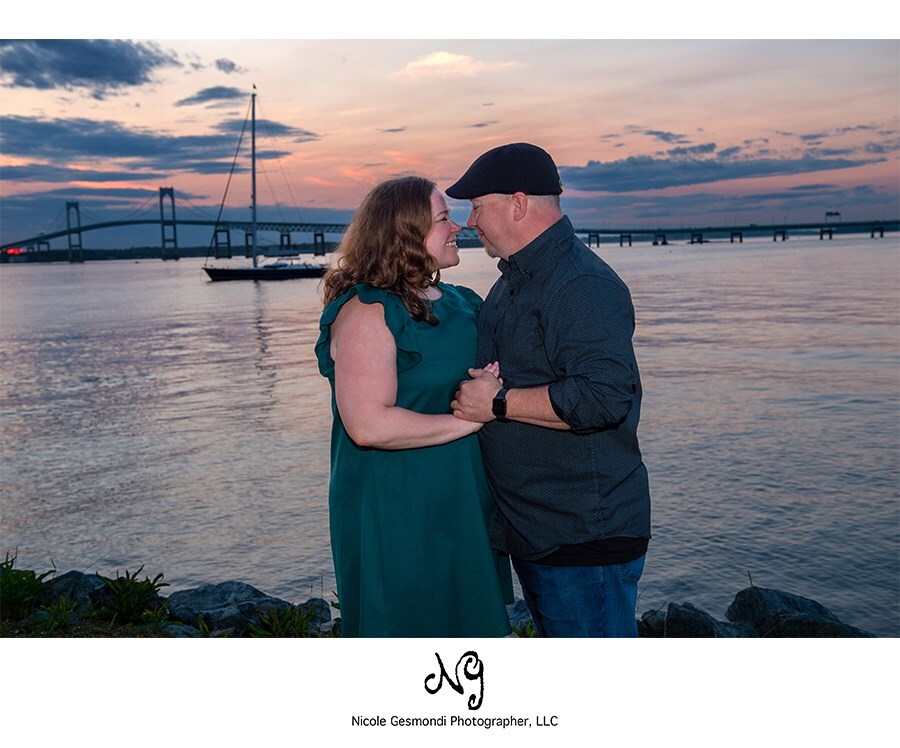 Best Newport Sunset Engagement Photos | Kevin + Erin