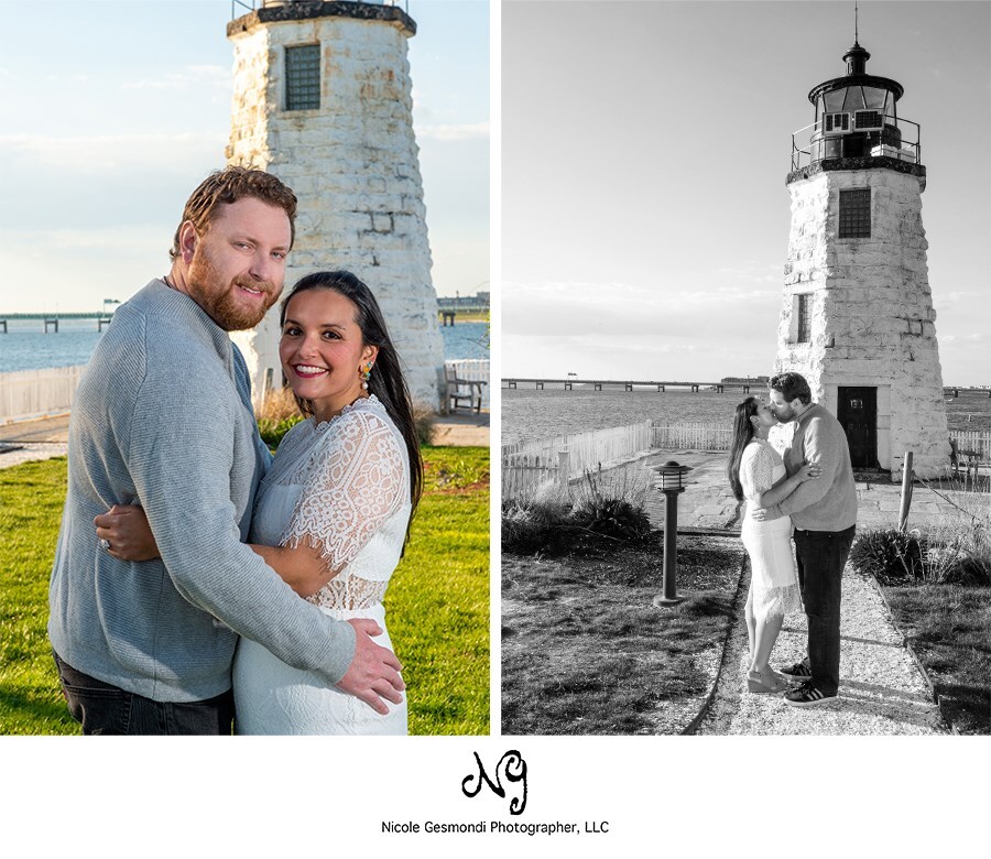 Newport Engagement Photos at Gurney's Resort