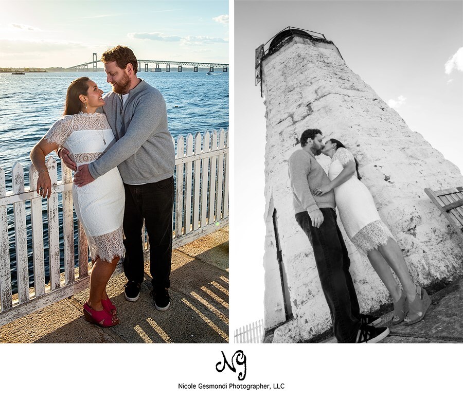 Newport Engagement Photos at Gurney's Resort