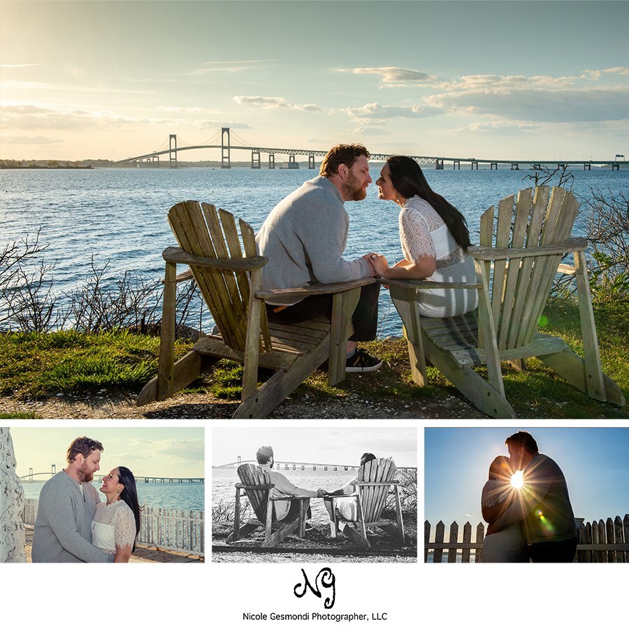 Newport Engagement Photos at Gurney's Resort