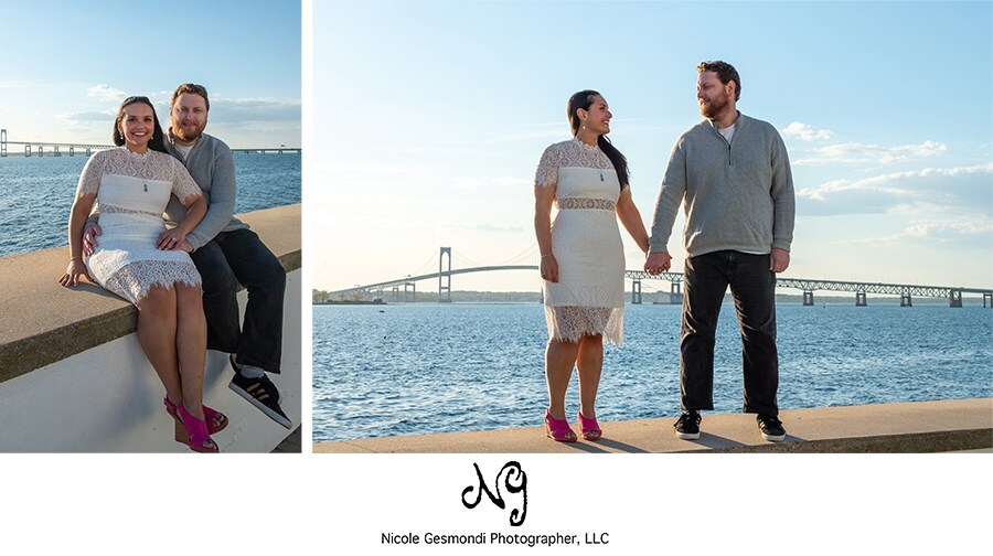 Newport Engagement Photos at Gurney's Resort