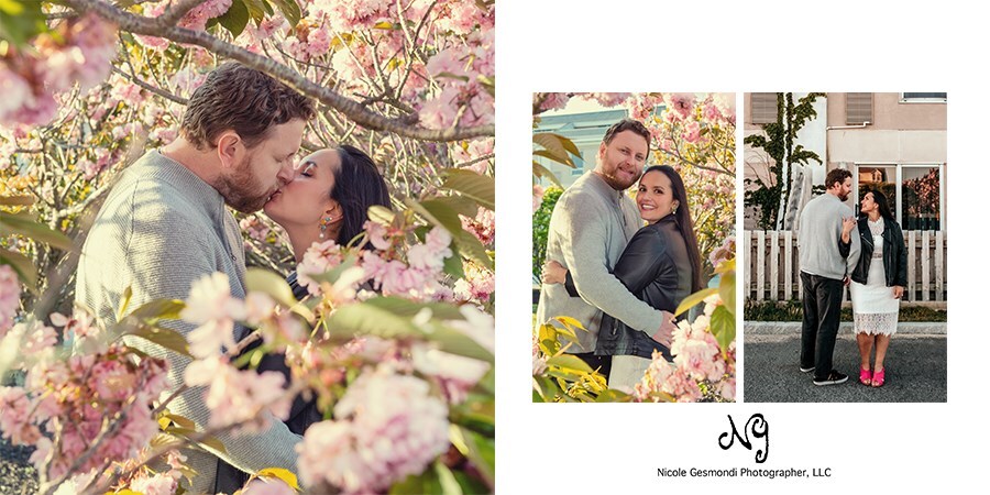 Spring Engagement Photos in Newport RI