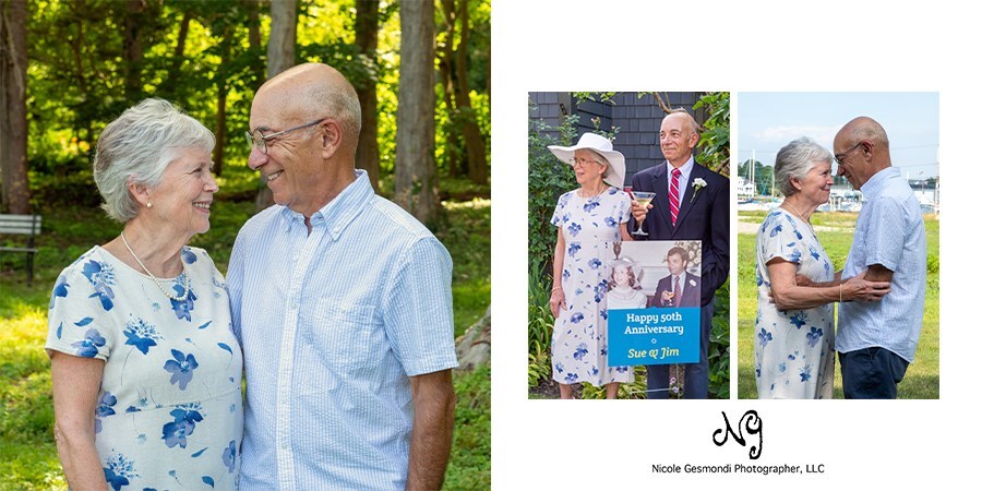 husband and wife celebrating 50 years of marriage