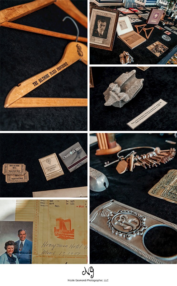 artifacts of the Providence Biltmore over the years