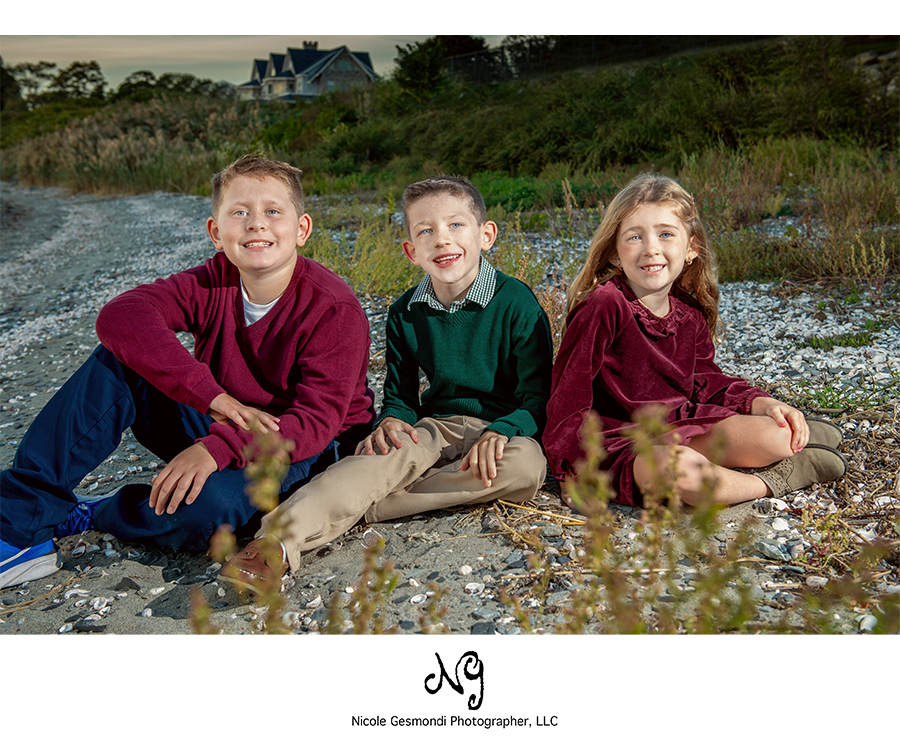 Warwick Sunset Beach Family Portraits of siblings