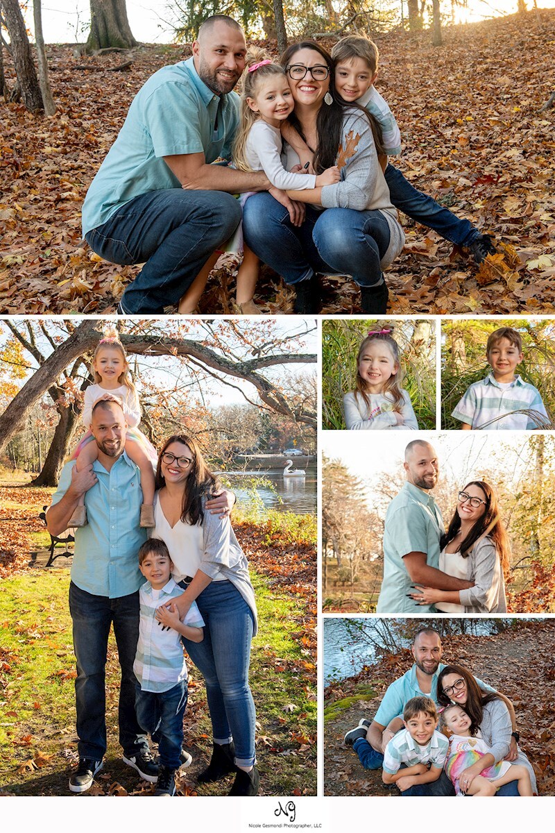 fall family portraits at Roger Williams park in RI