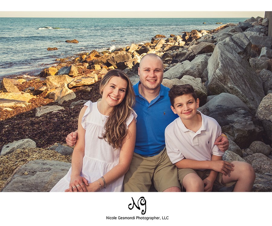 Family portraits captured in Narragansett Rhode Island