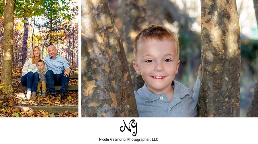 Outdoor fall family portraits in Cumberland RI