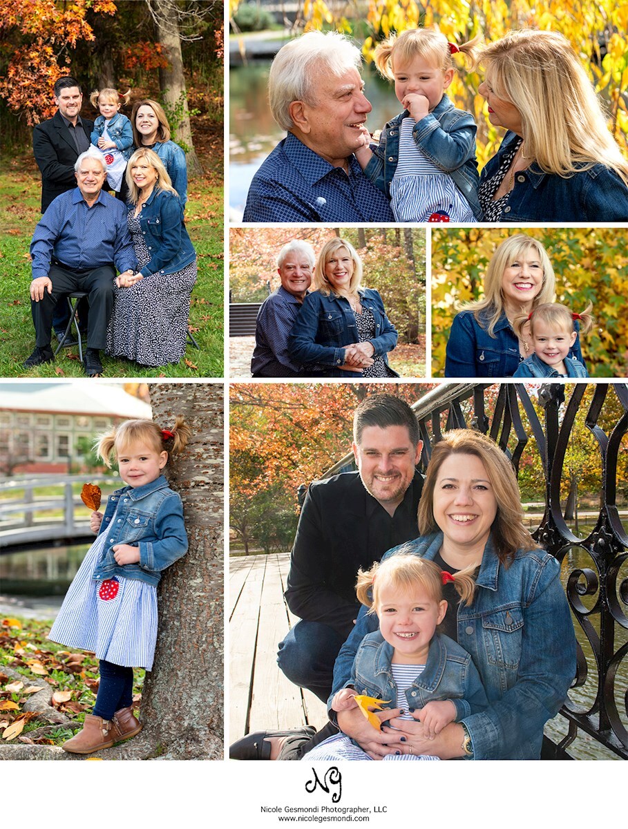 fall family portraits taken at Roger Williams park in providence ri
