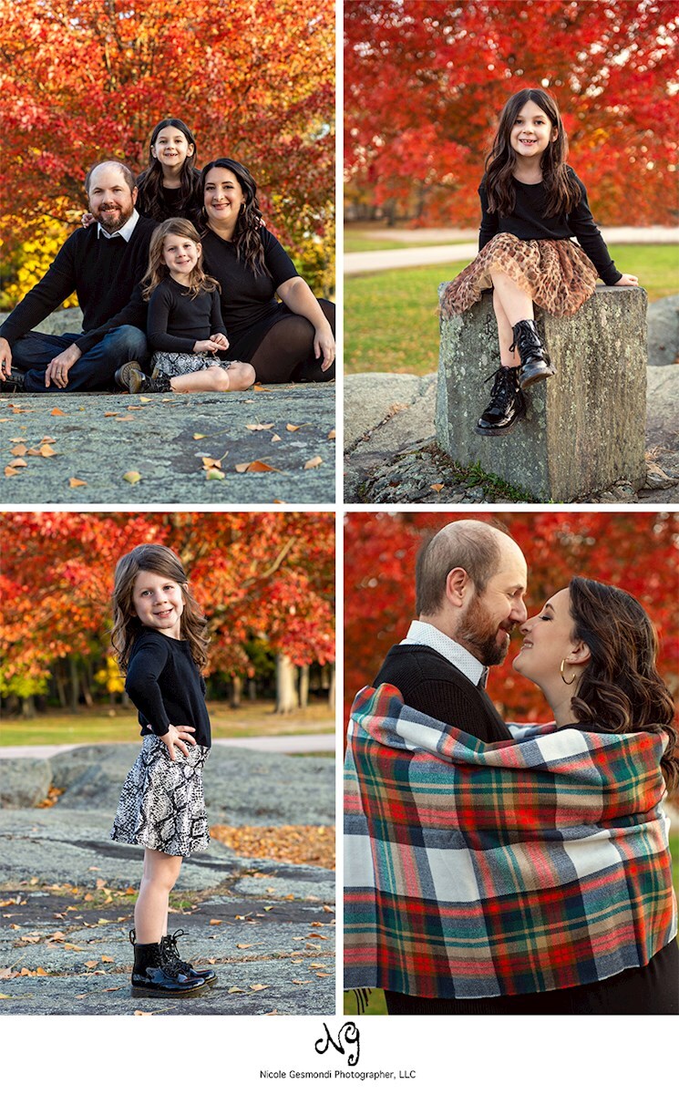 Fall Holiday Portrait Photographer | Goddard Park | Rhode Island