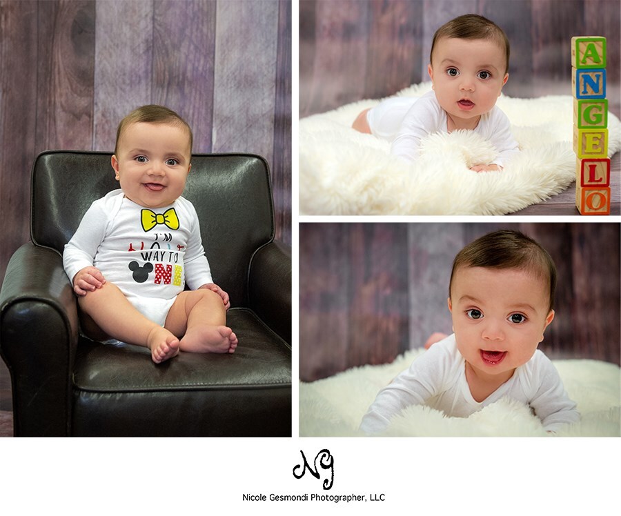6 month old baby photos in studio