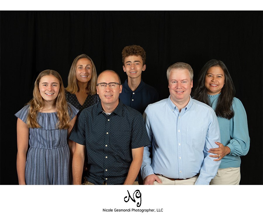 traditional in studio family portraits