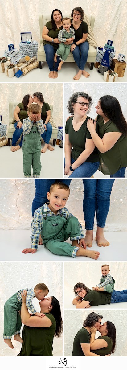 in studio family portraits Nicole Gesmondi photographer