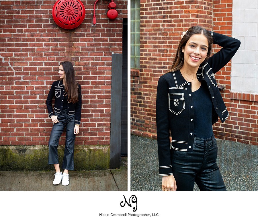 creative headshots for a college graduate