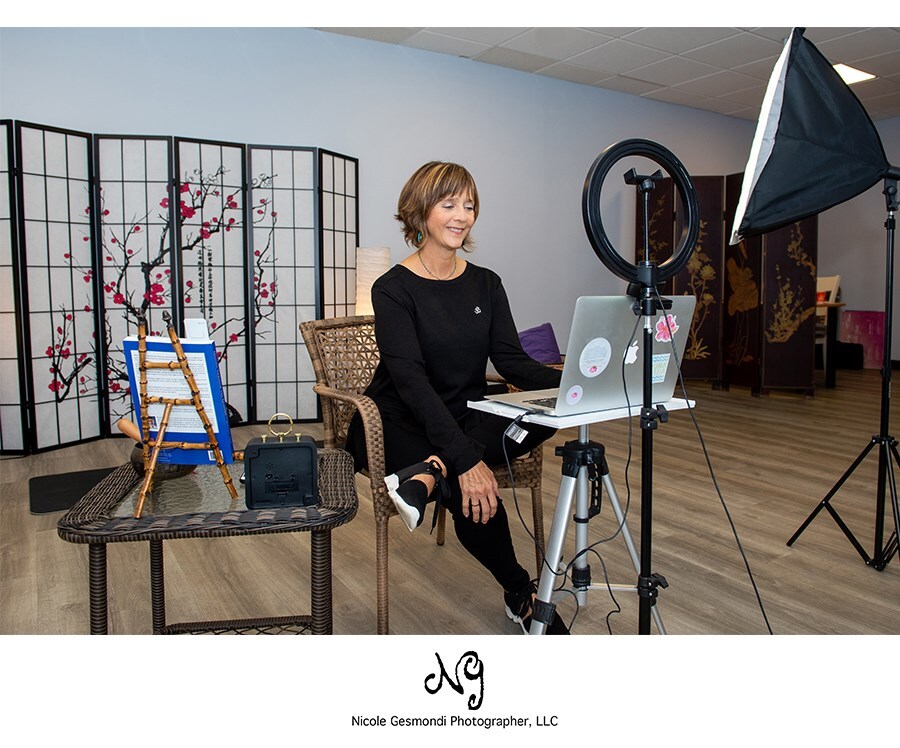 qigong instructor offering zoom classes from her Narragansett RI studio