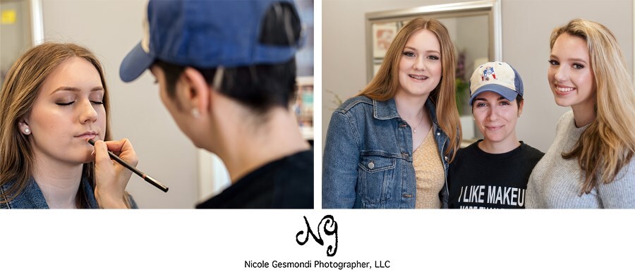 professional hair and make up for outdoor senior portraits