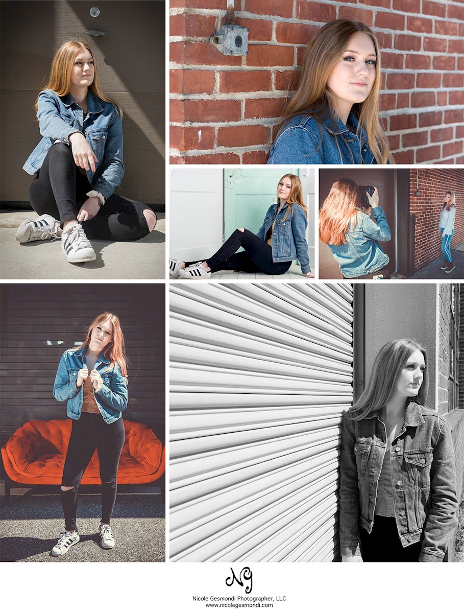 outdoor senior portrait photographer in RI