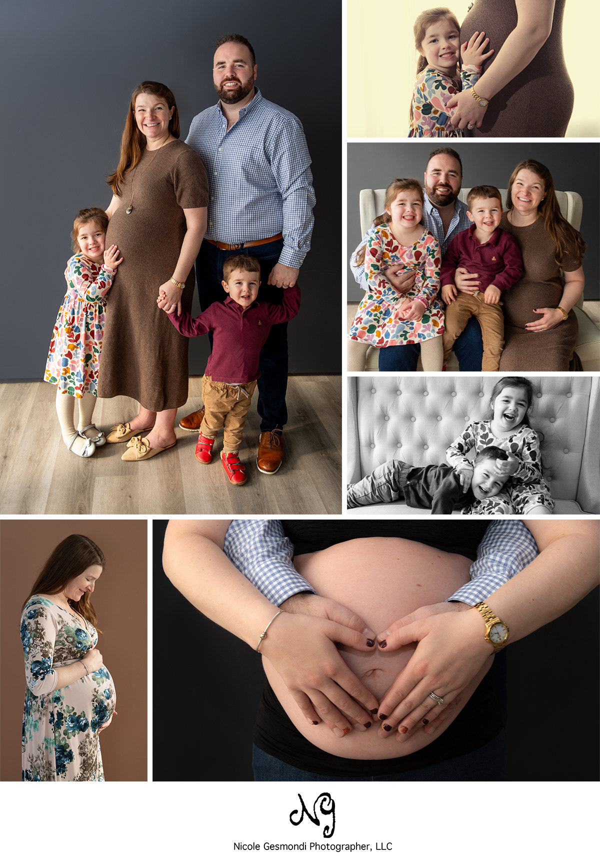 maternity photos in studio Warwick ri