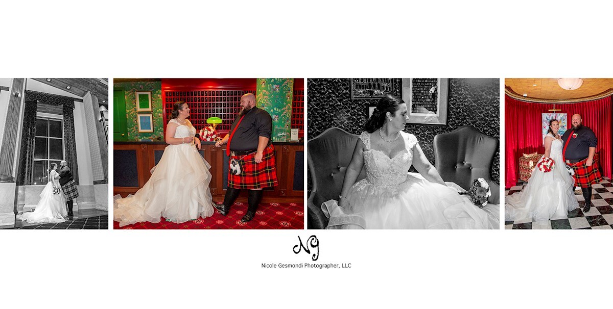 Bridal portraits at Graduate Hotel providence RI
