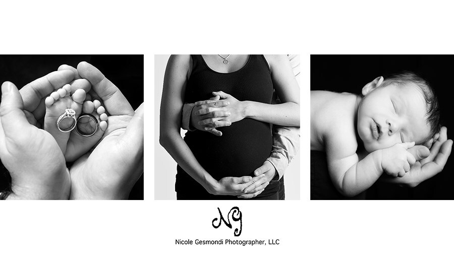 black and white newborn photos