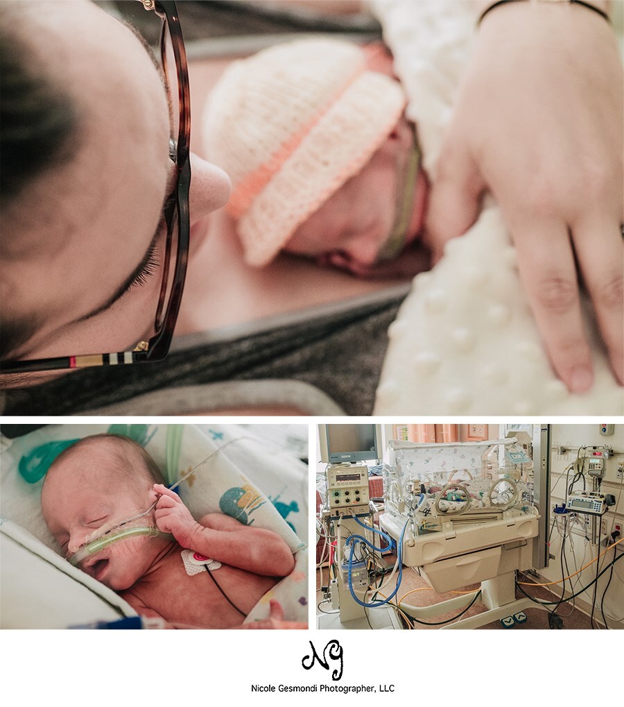 Newborn NICU hospital portraits