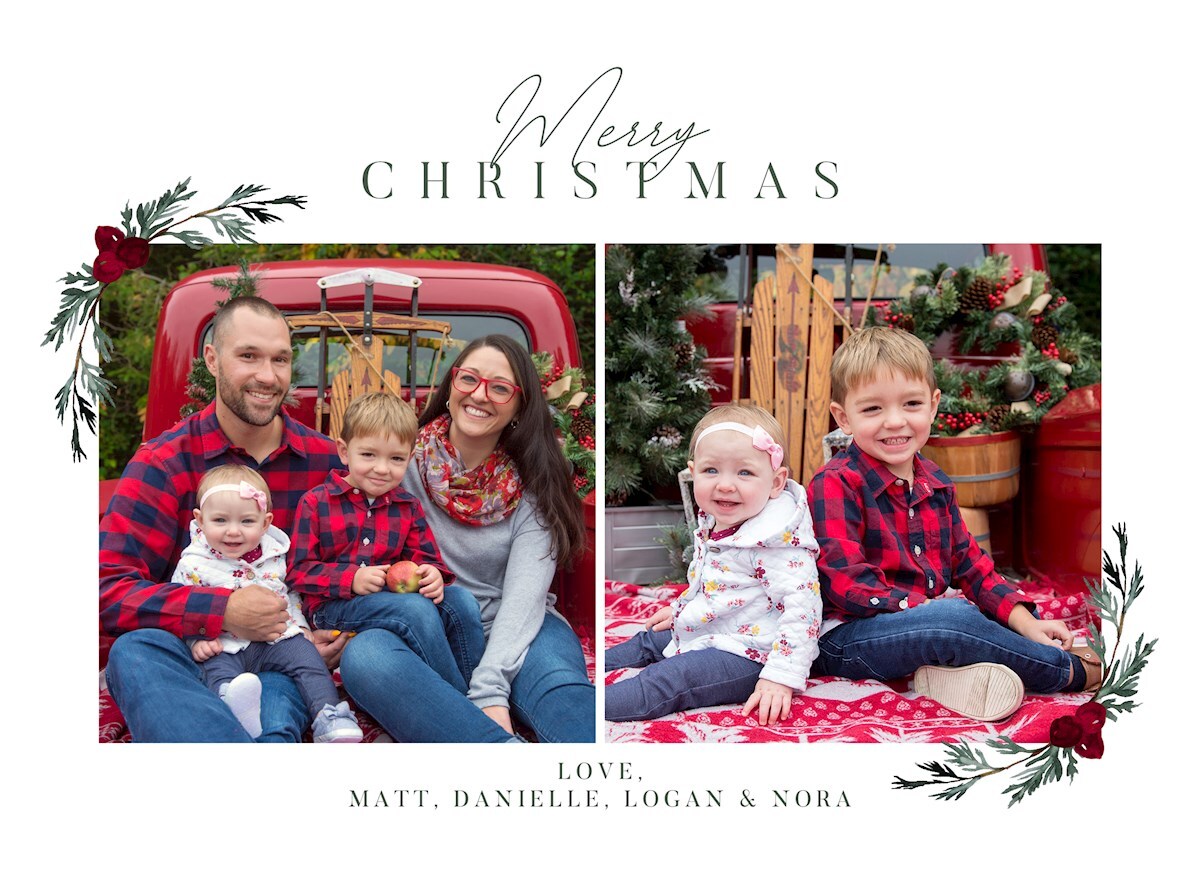 Custom holiday cards by Nicole Gesmondi Photographer