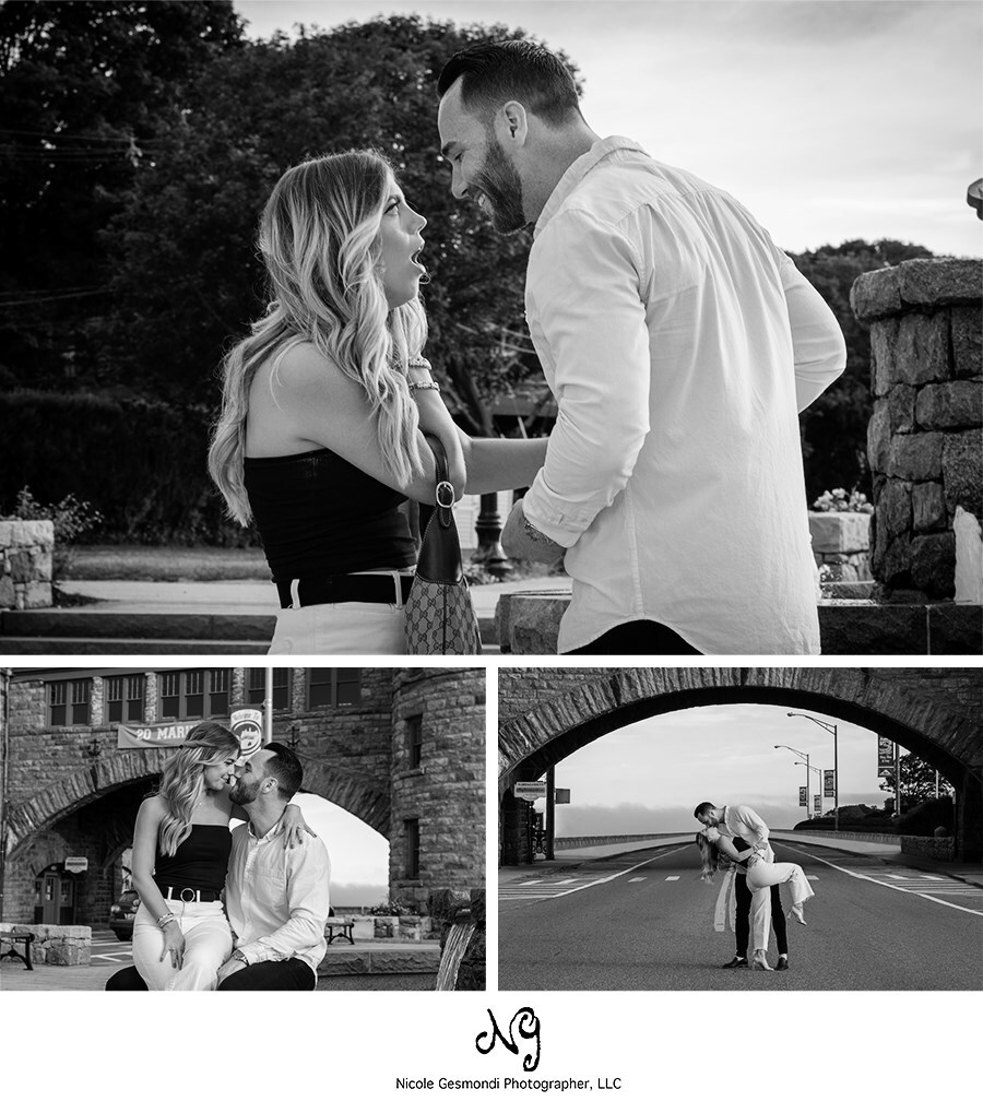 Surprise proposal at the Towers in Narragansett RI