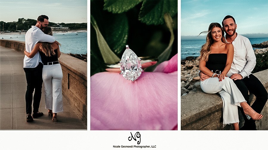 engagement photos by the Tower's in Narragansett RI