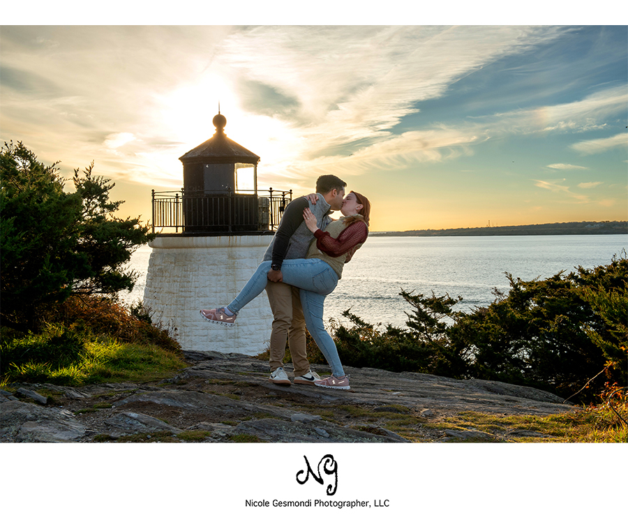 Newport ri proposal castle hill lighthouse photographer