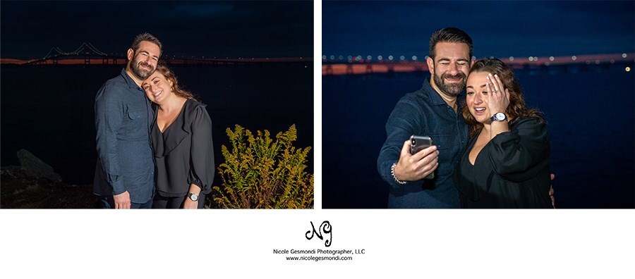 newly proposed couple shares the news with their family