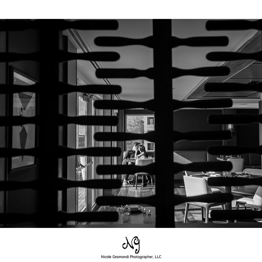 Black and White Newport Proposal Photographer