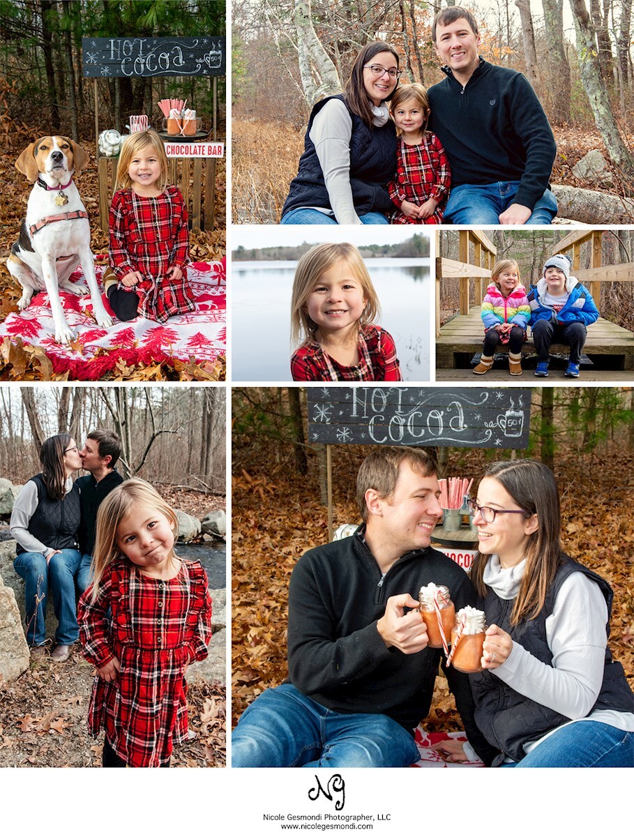 holiday mini photos at Borderland State Park