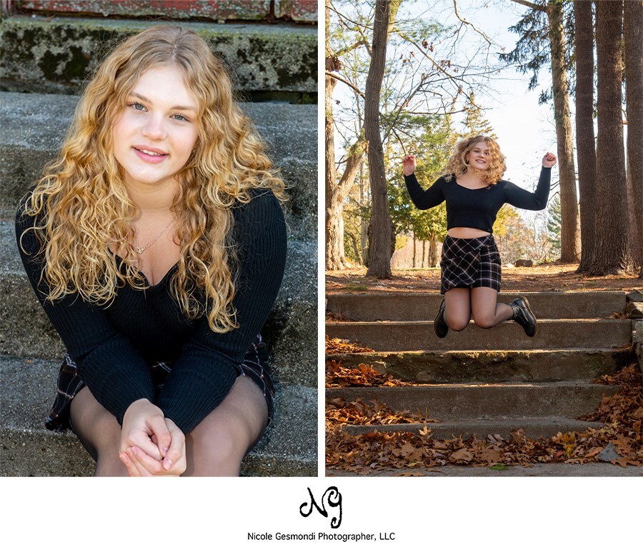 fun high school senior portraits