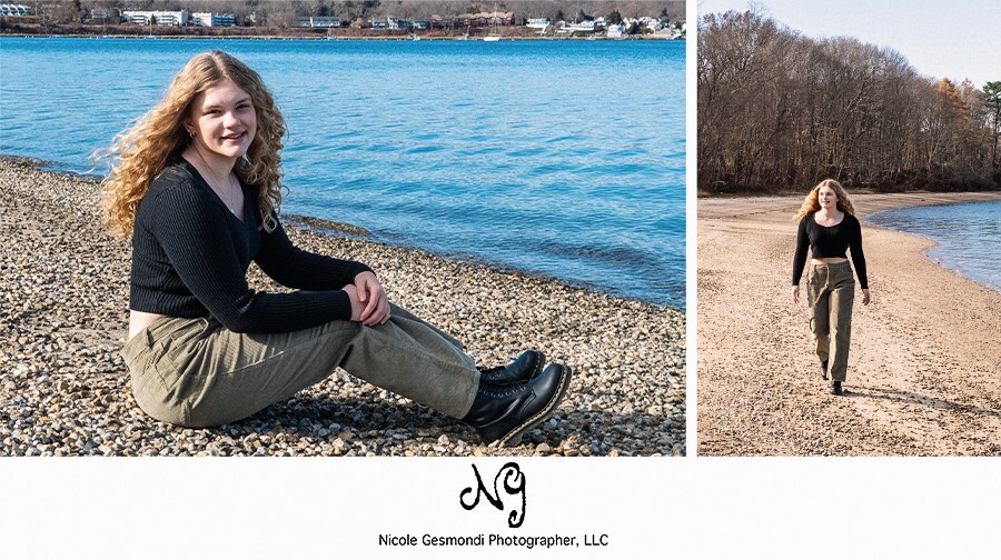 beach high school senior portraits