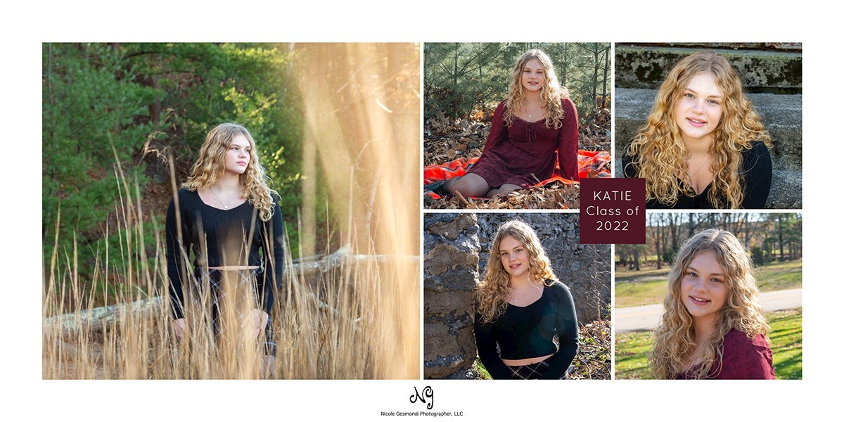 Collage of your high school senior | Nicole Gesmondi Photographer