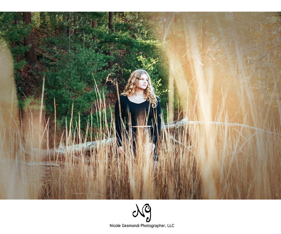 Goddard Park High School Sr Portrait Session Tall Grass