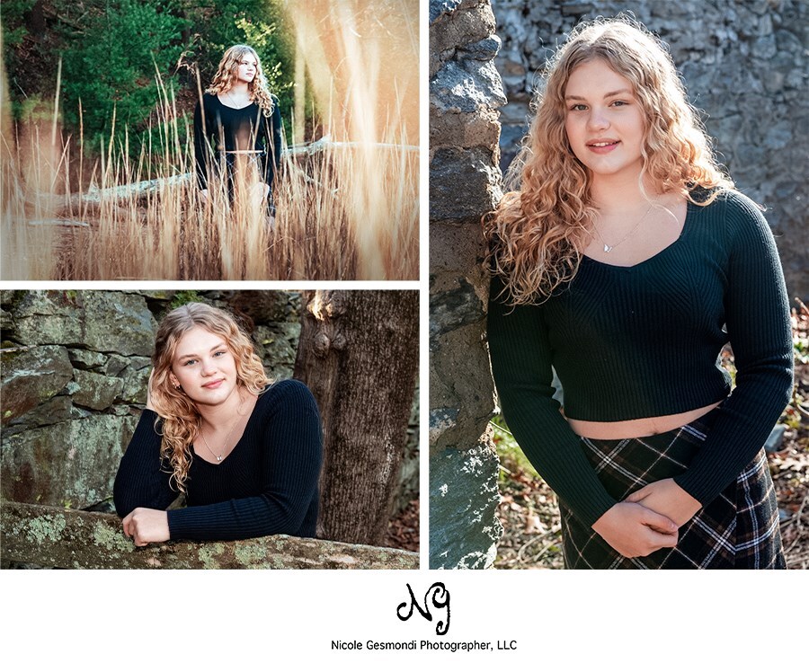 Collage of your high school senior | Nicole Gesmondi Photographer