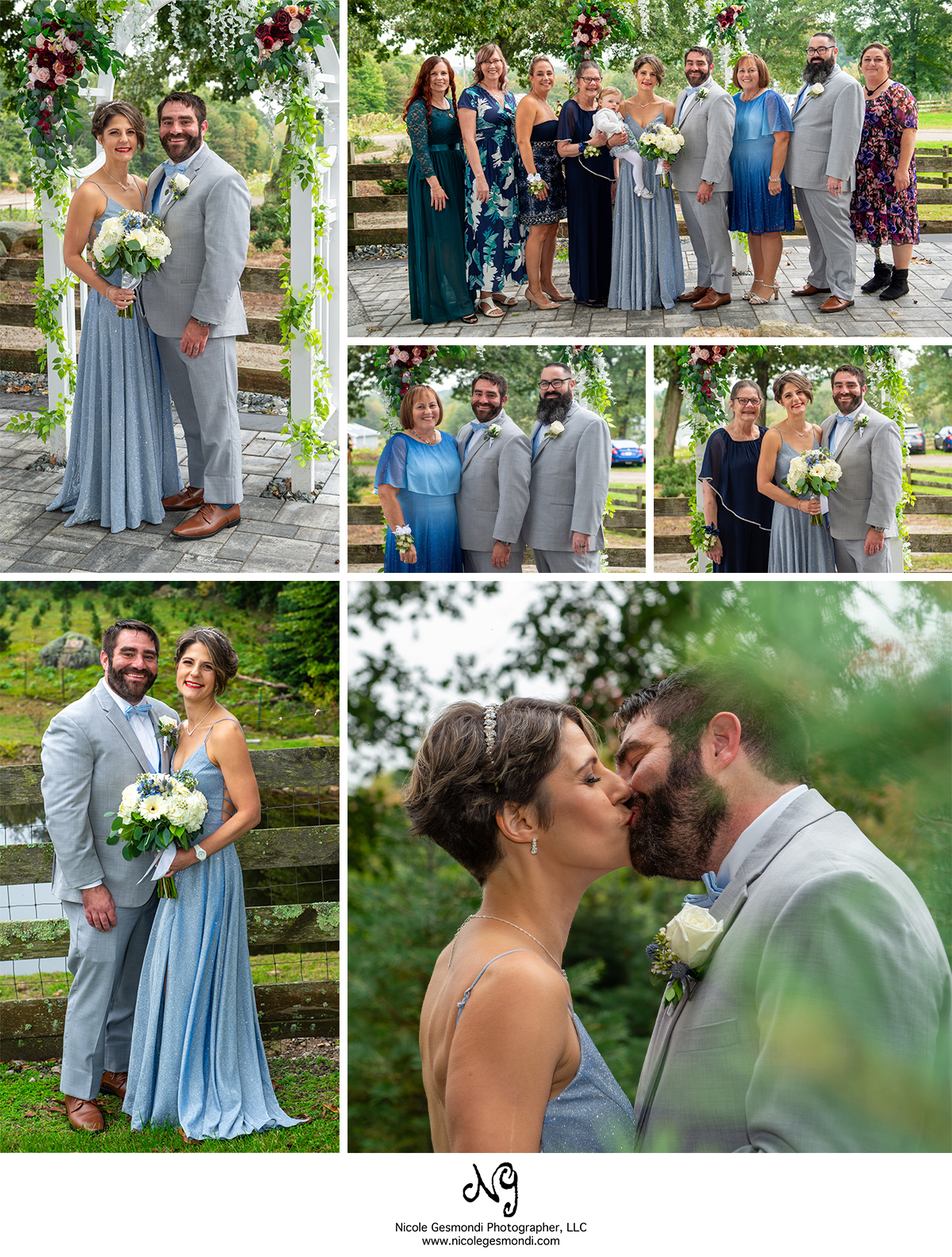 arrowhead acres wedding party photos