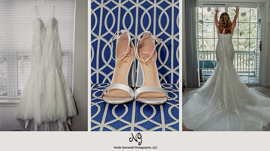 bride getting ready wedding portraits