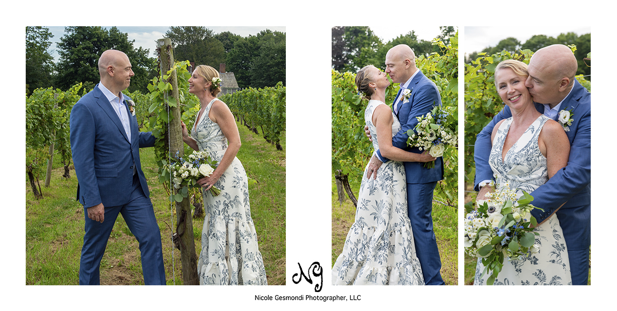 bride and groom wedding photos greenvale vineyards Portsmouth ri
