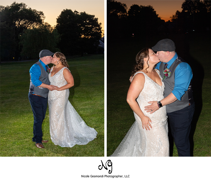 endicotte estate dedham ma wedding sunset wedding
