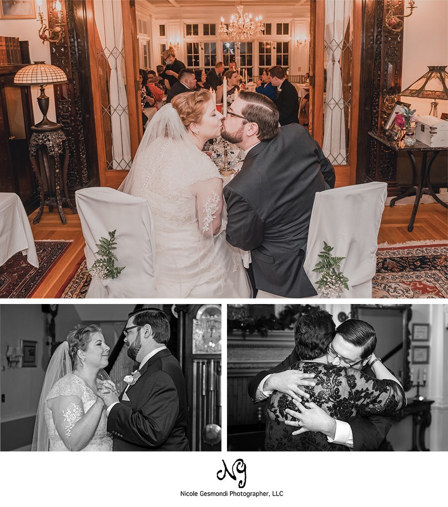 Edgewood Manor Cranston RI wedding photos of the bride and groom